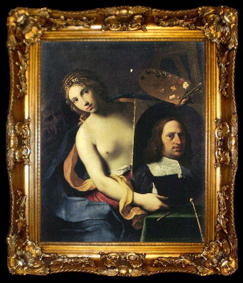 framed  Giovanni Domenico Cerrini Allegory of Painting., ta009-2
